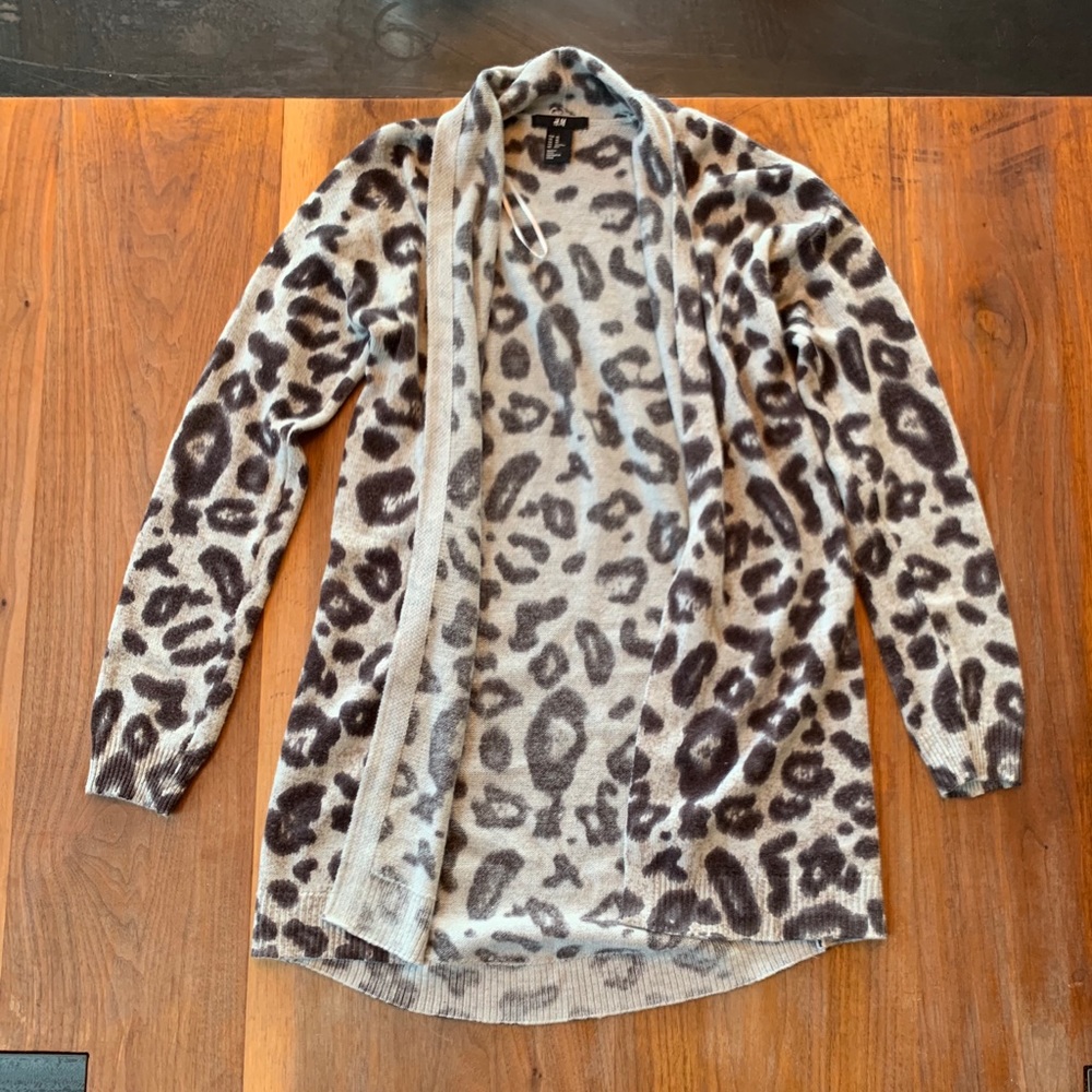 H&M Leopard Cardigan